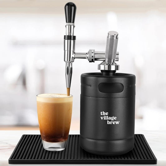 Village Brew Nitro Coffee 2L dimple black mini keg