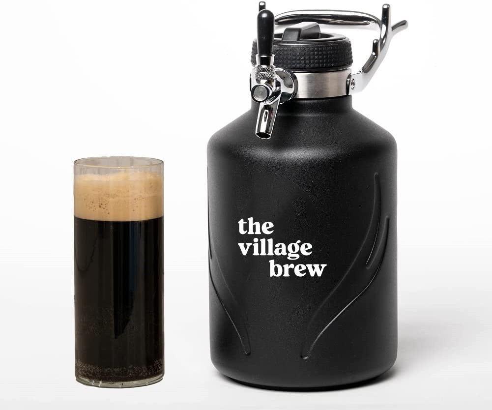 The Village Brew Nitro 64oz Vacuum Growler Coffee Maker