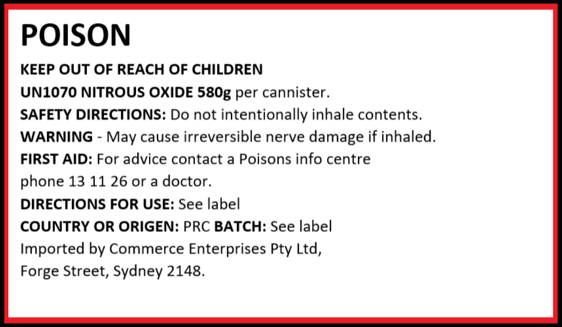 Wholesale Miami Magic Infusions 700g N2O Cannister