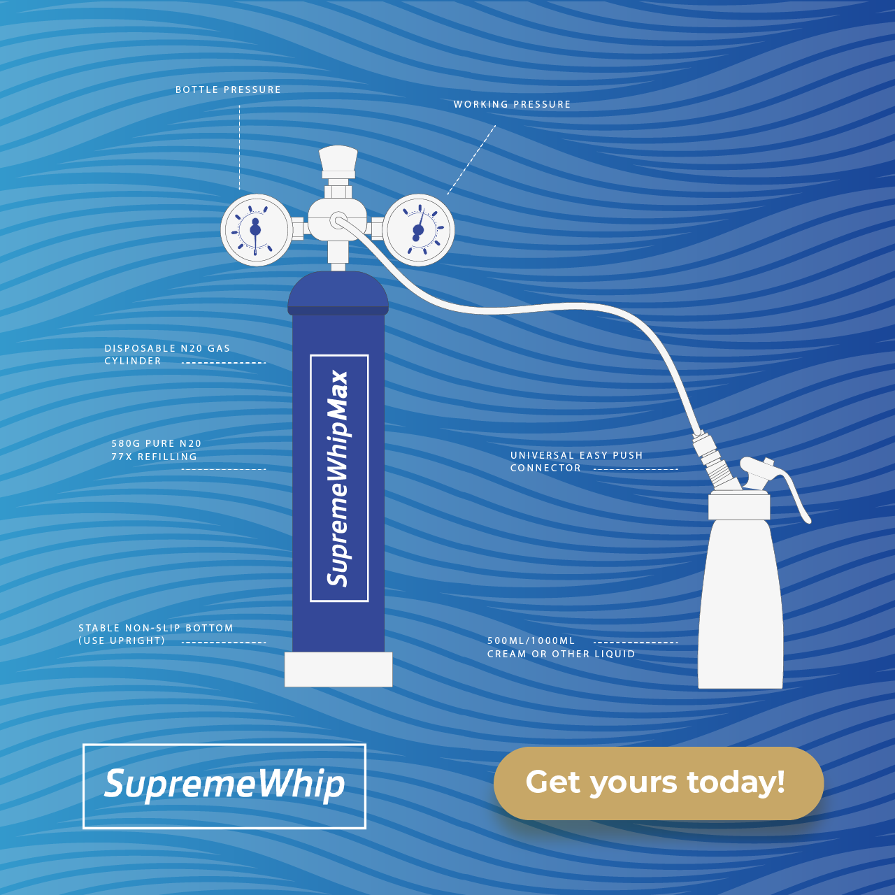 N2O Whipped Cream Charger