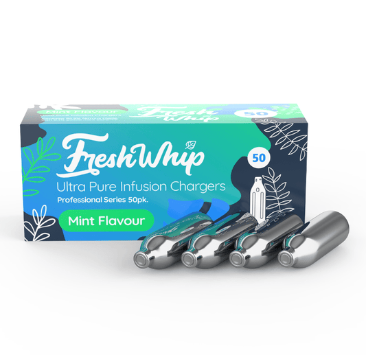Buy FreshWhip Mint Flavour Infusion Pure N2O Cream Chargers 8.2g