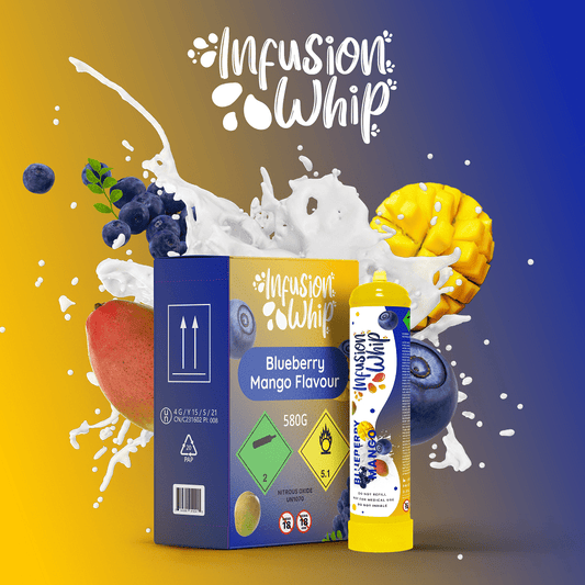 580g Blueberry Mango Flavoured N2O Whipped Cream Charger