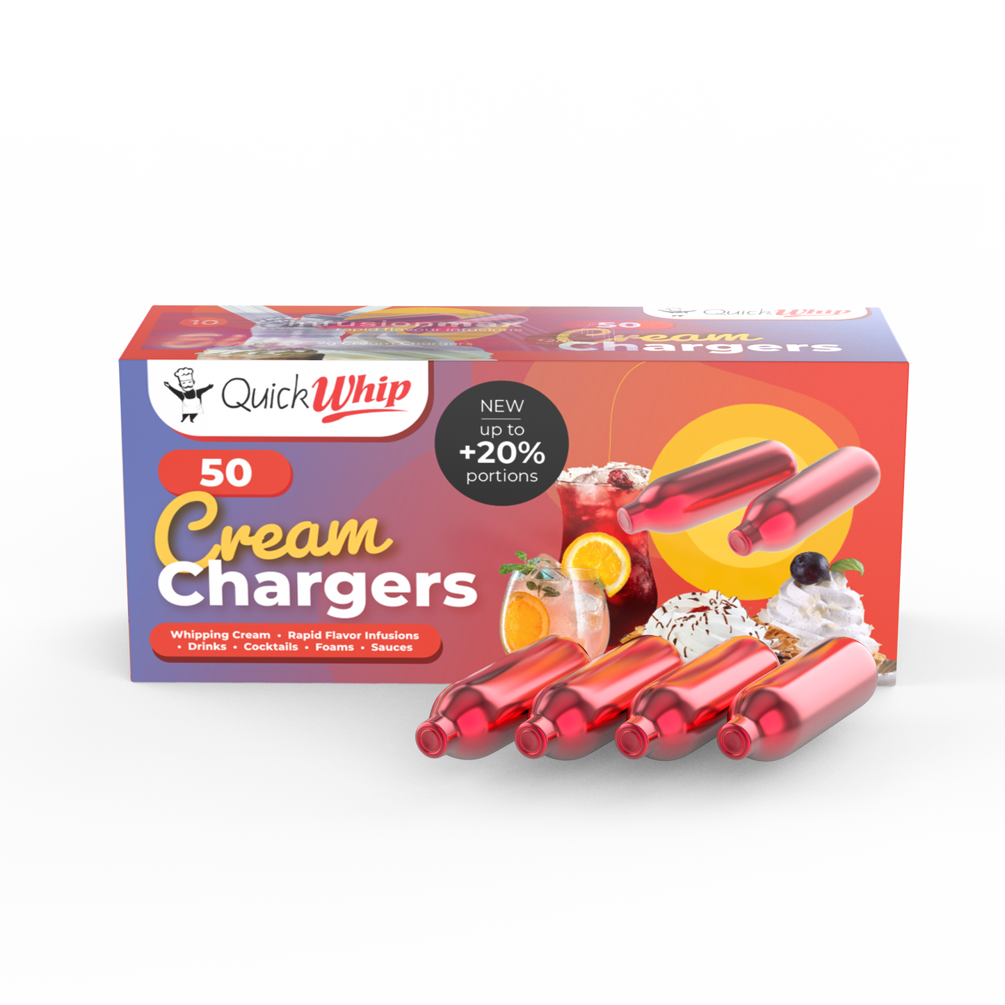 9g! Cream Chargers (Cartridges)