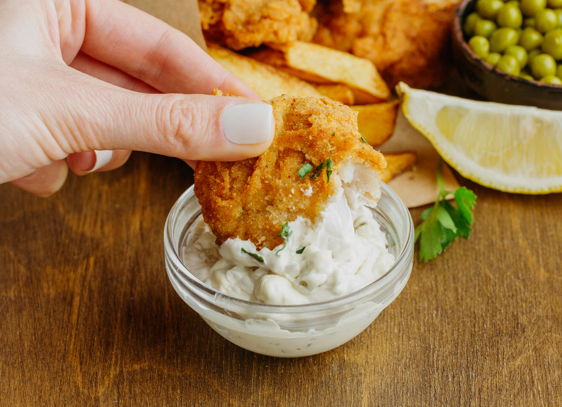 Crispy Fried Fish with Creamy Dip